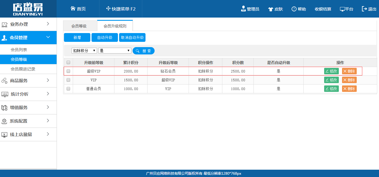 設(shè)置自動(dòng)升級(jí)規(guī)則完成